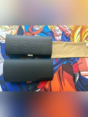 HUGO BOSS & CARRERA BLACK CLAMSHELL AUTHENTIC EYEWEAR EYEGLASSES CASE ONLY